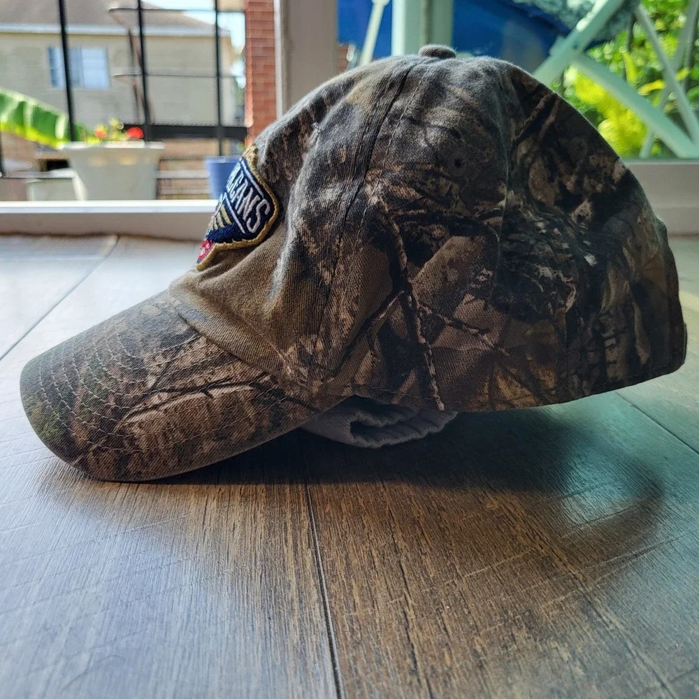 OTS New Orleans Pelicans NBA Camo Hat Adjustable Strapback Camouflage Cap OSFA